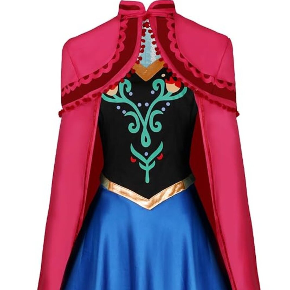 Princess Ana Frozen Dress Cosplay Costume XXL fits like M